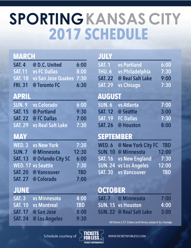 2017 Sporting Kansas City schedule