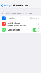 Tickets For Less App