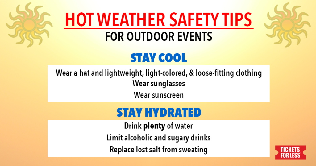 graphic for hot weather safety tips